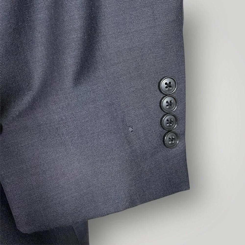 Coogi Luxe‎ Wool Shell Blazer Suit Jacket Size 46R Dark Color *See Photos*